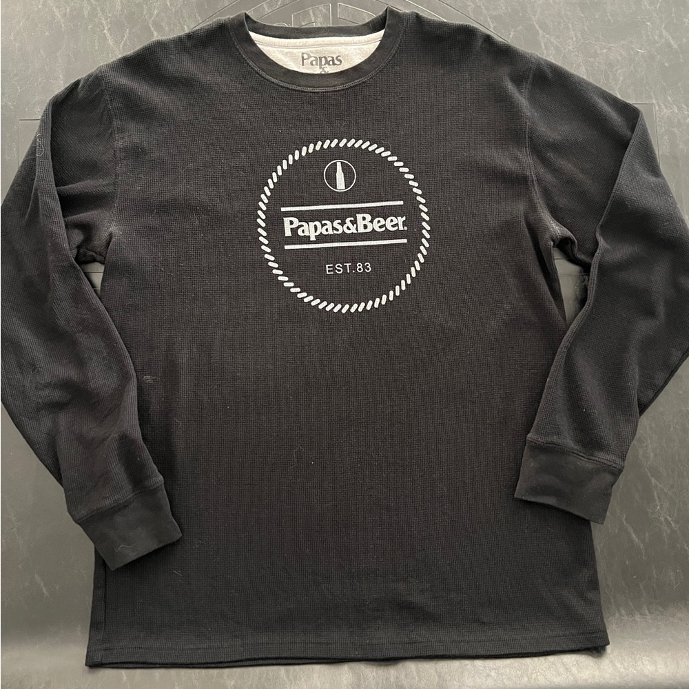Papas and Beer Sweater from the Famous Paps and Beer in Ensenada. Men’s X-Large